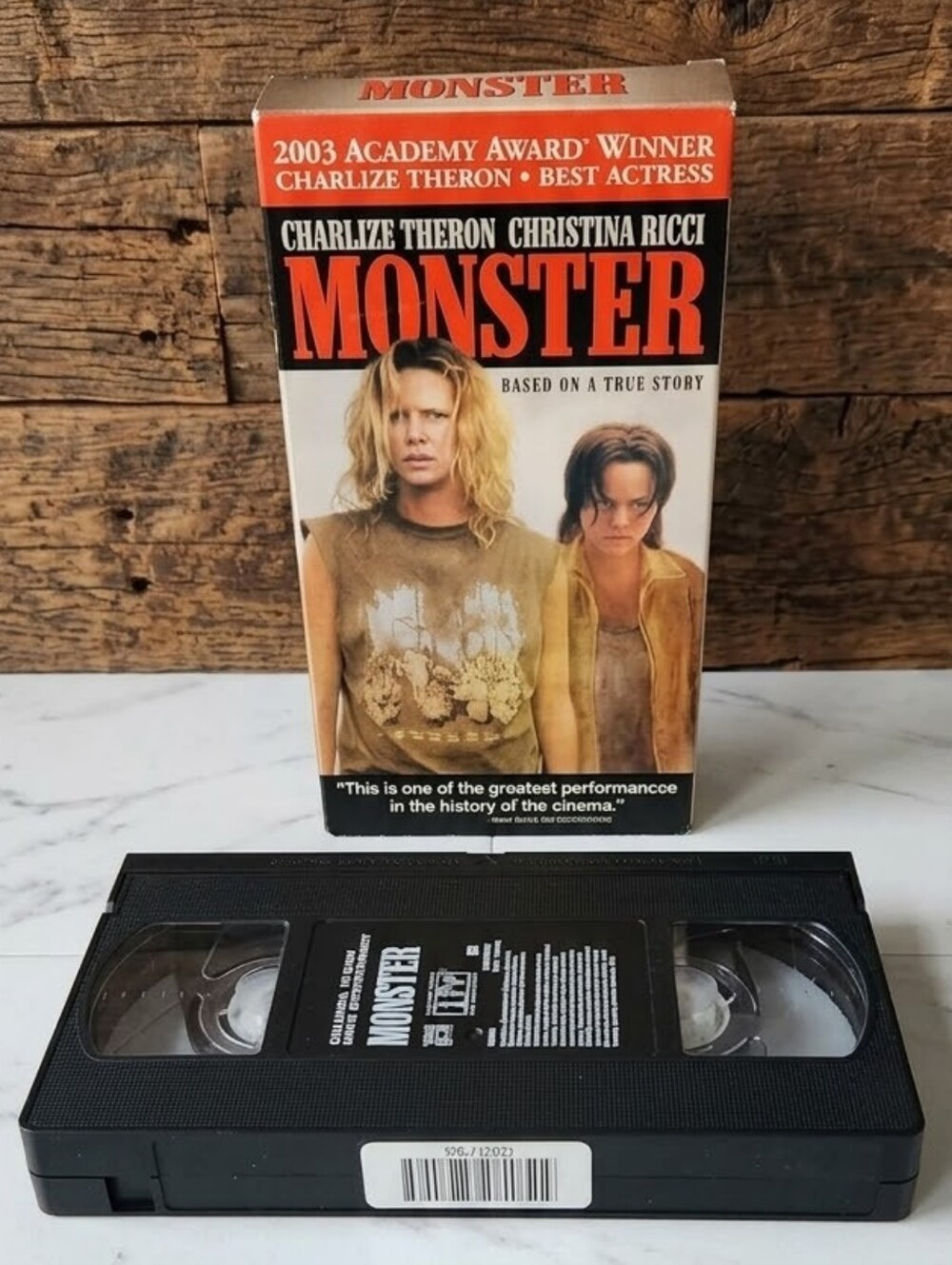 Vintage Monster VHS Tape (2003) - Academy Award Winner - Charlize Theron
